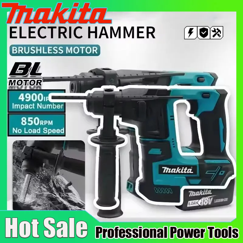 Power Tools Jack Hammer - Makita Brushless Hammer Cordless Electric Hammer