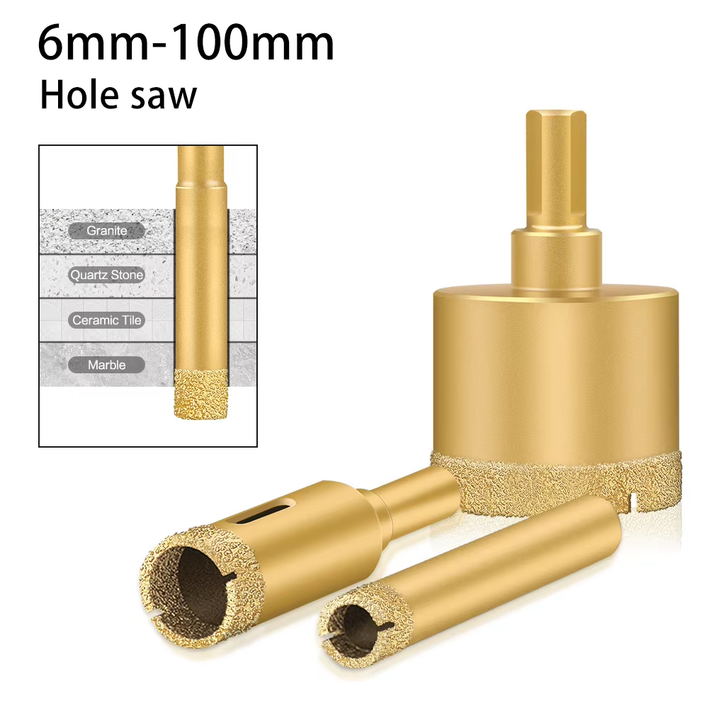 Power Tools Kobalt - 6mm-100mm Diameter Brazed Dry Drill Bit