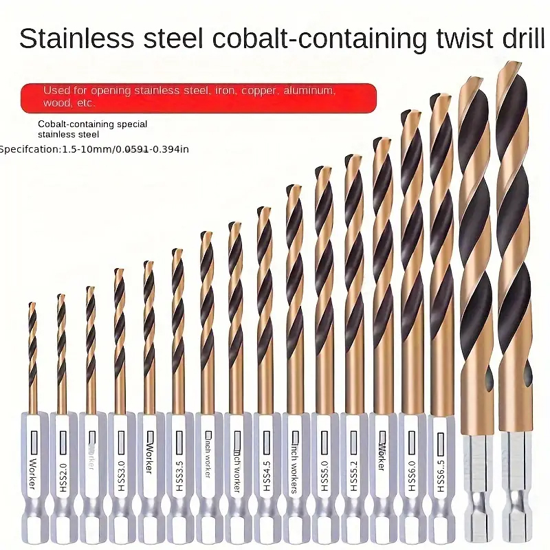 Power Tools Kobalt - A set of hexagonal shank titanium