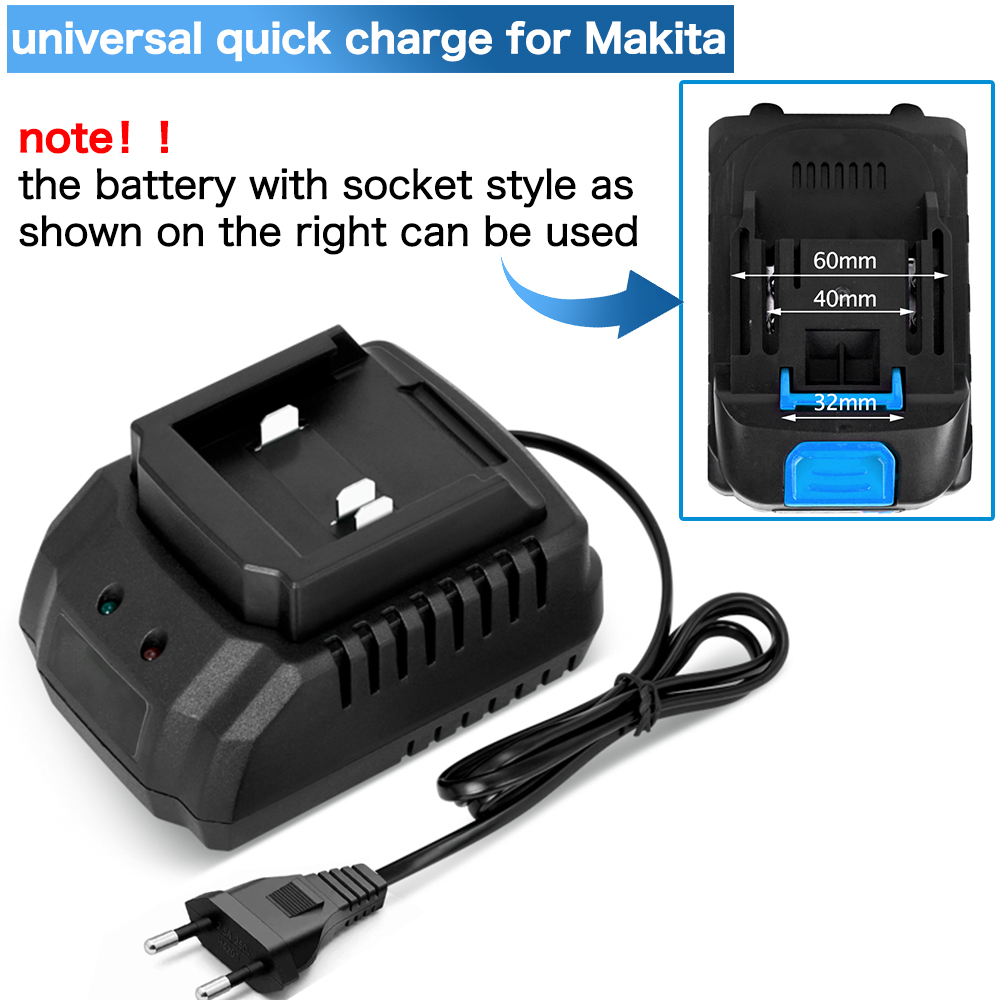 Charger EU/US/UK Plug for 18V  - Power Tools Uk recensione e prezzo