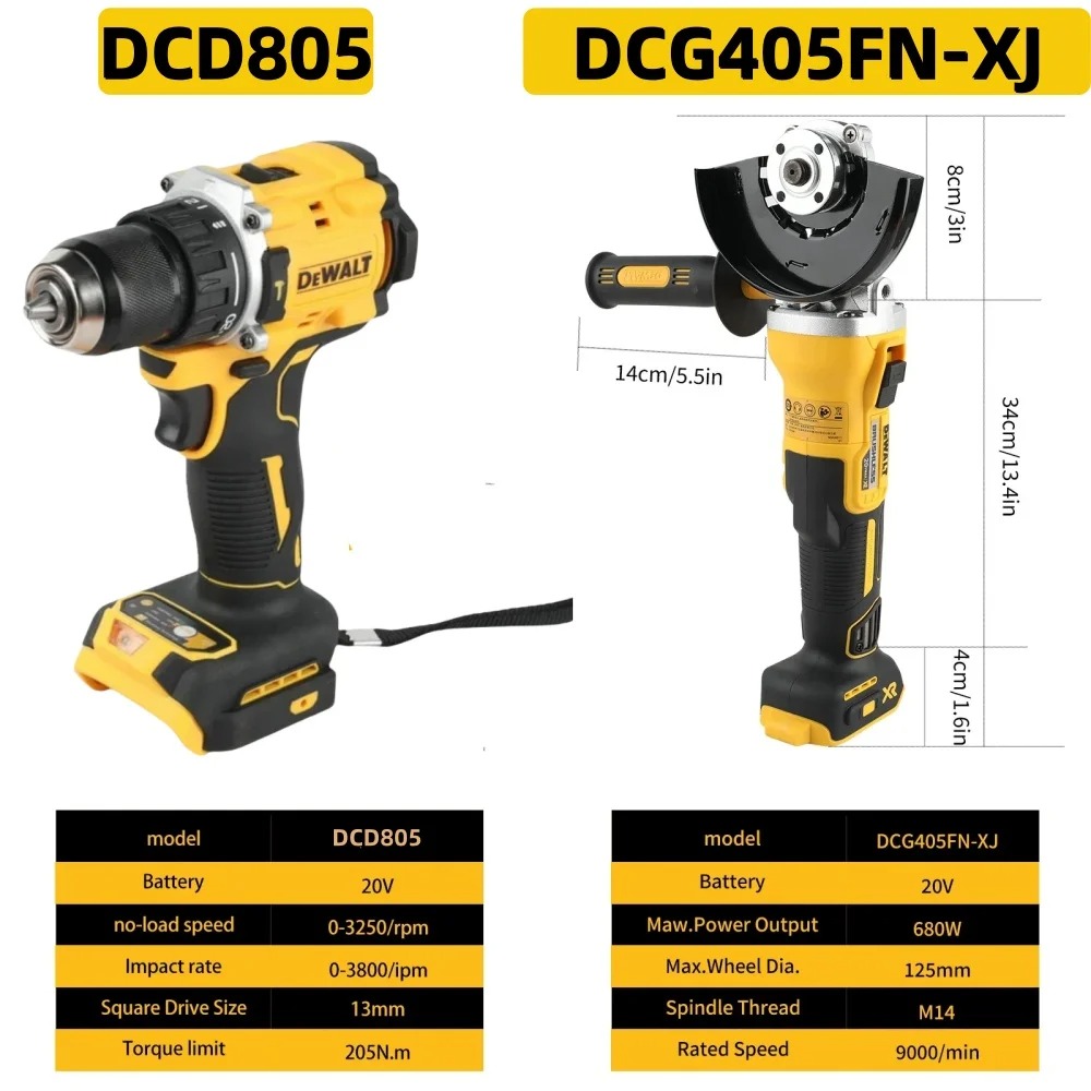 DEWALT DCG405FN 20V 125mm Brus - Combo Power Tools recensione e prezzo