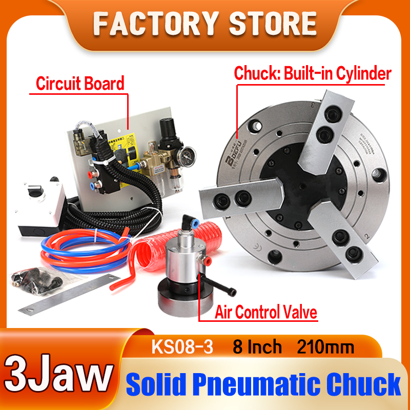 8 inch 210mm 3-jaw Solid Pneum - Power Tools Machine recensione e prezzo