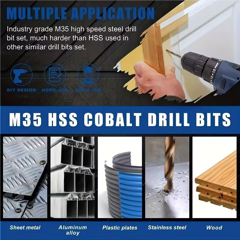 13pcs Cobalt Carbide Drill Bit - Power Tools Kobalt recensione e prezzo