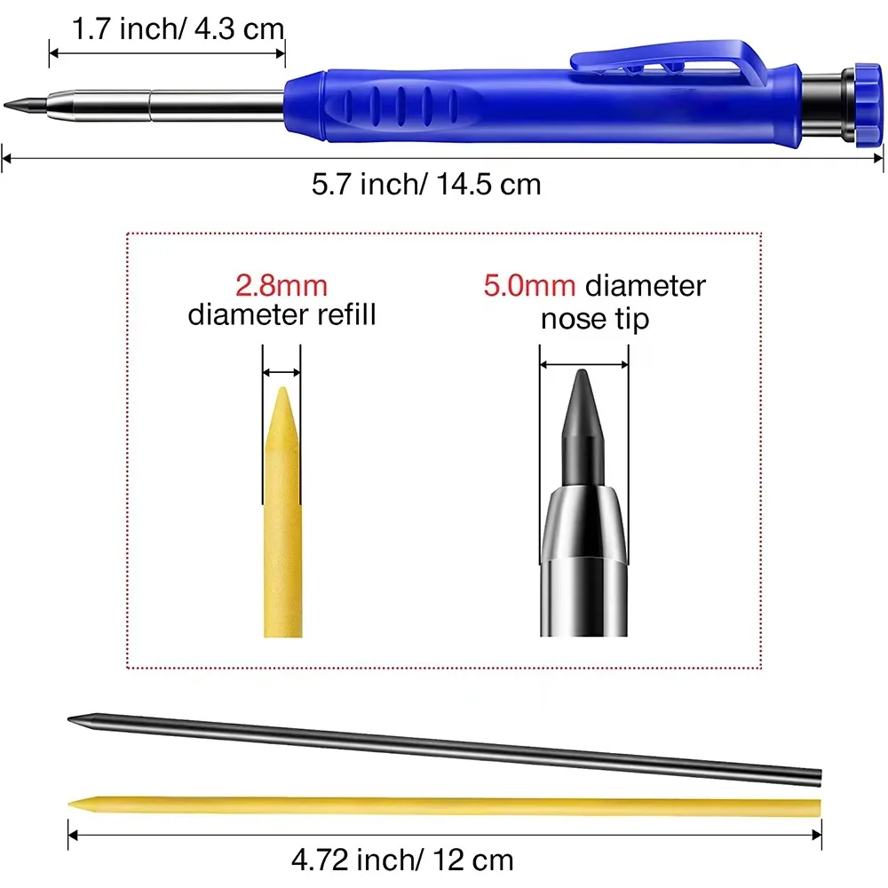 Solid Carpenter Pencil Set Woo - Power Tools Construction recensione e prezzo