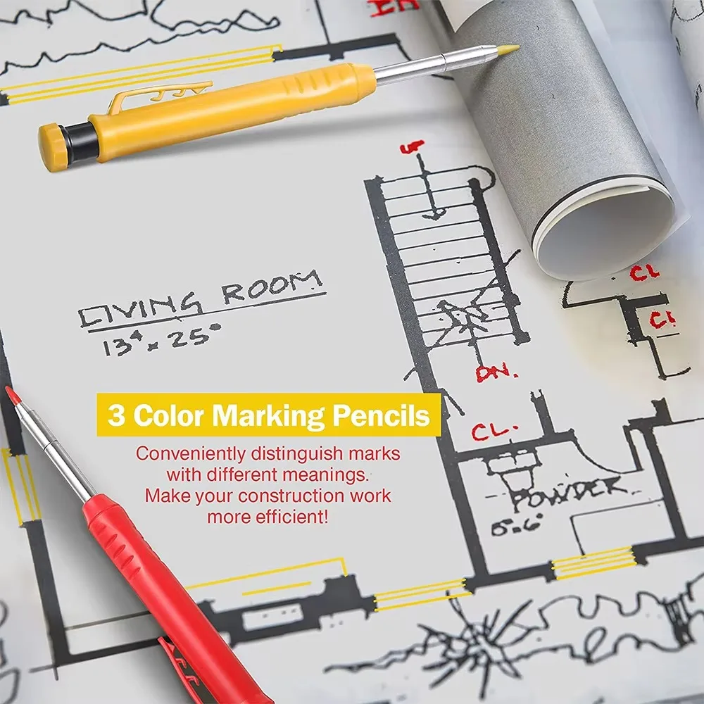 Solid Carpenter Pencil Set Woo - Power Tools Construction recensione e prezzo