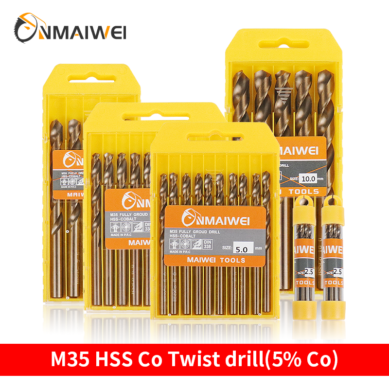 5-10pcs 1-13mm HSS M35 Cobalt  - Power Tools Kobalt recensione e prezzo
